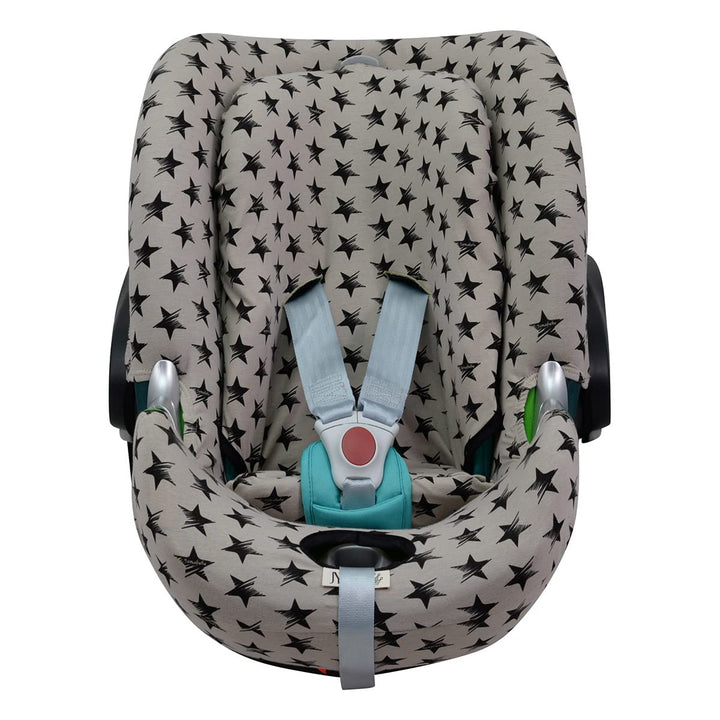 JYOKO Kids SitzBezug kompatibel mit Cybex Aton Cloud-Q-M-2-4-5 (ATON Q, Dark Sky) Aton Q Dark Sky, A