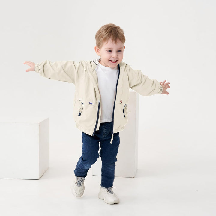 Volunboy Baby Kapuzen Jackets, Jungen Langarm Winddicht Mantel Cartoon Aufdruck Jacken 2-3 Jahre Apr