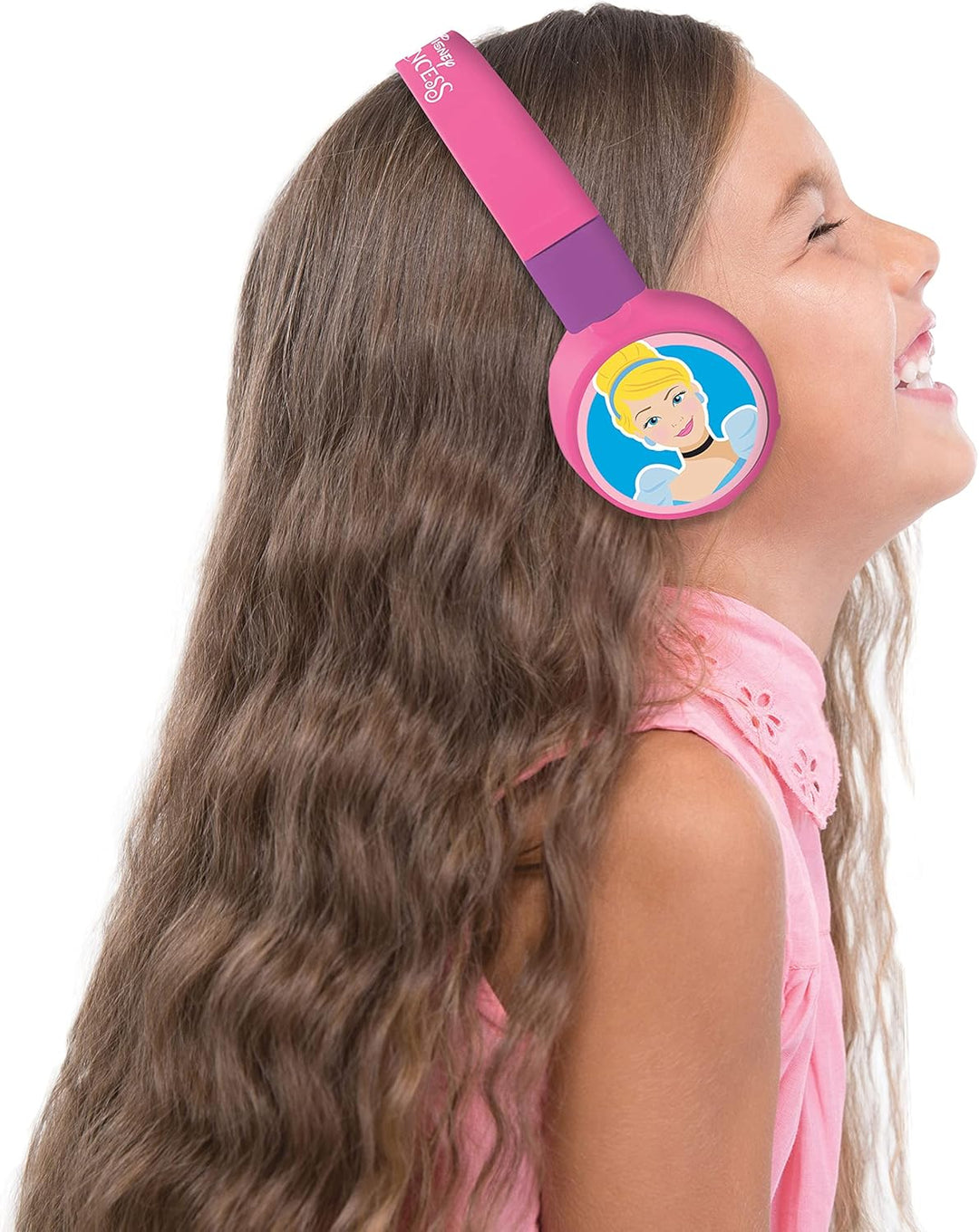 Lexibook - Disney Prinzessinnen - 2-in-1 Audio-Kopfhörer mit Bluetooth und Kabel, Stereo, drahtlos,