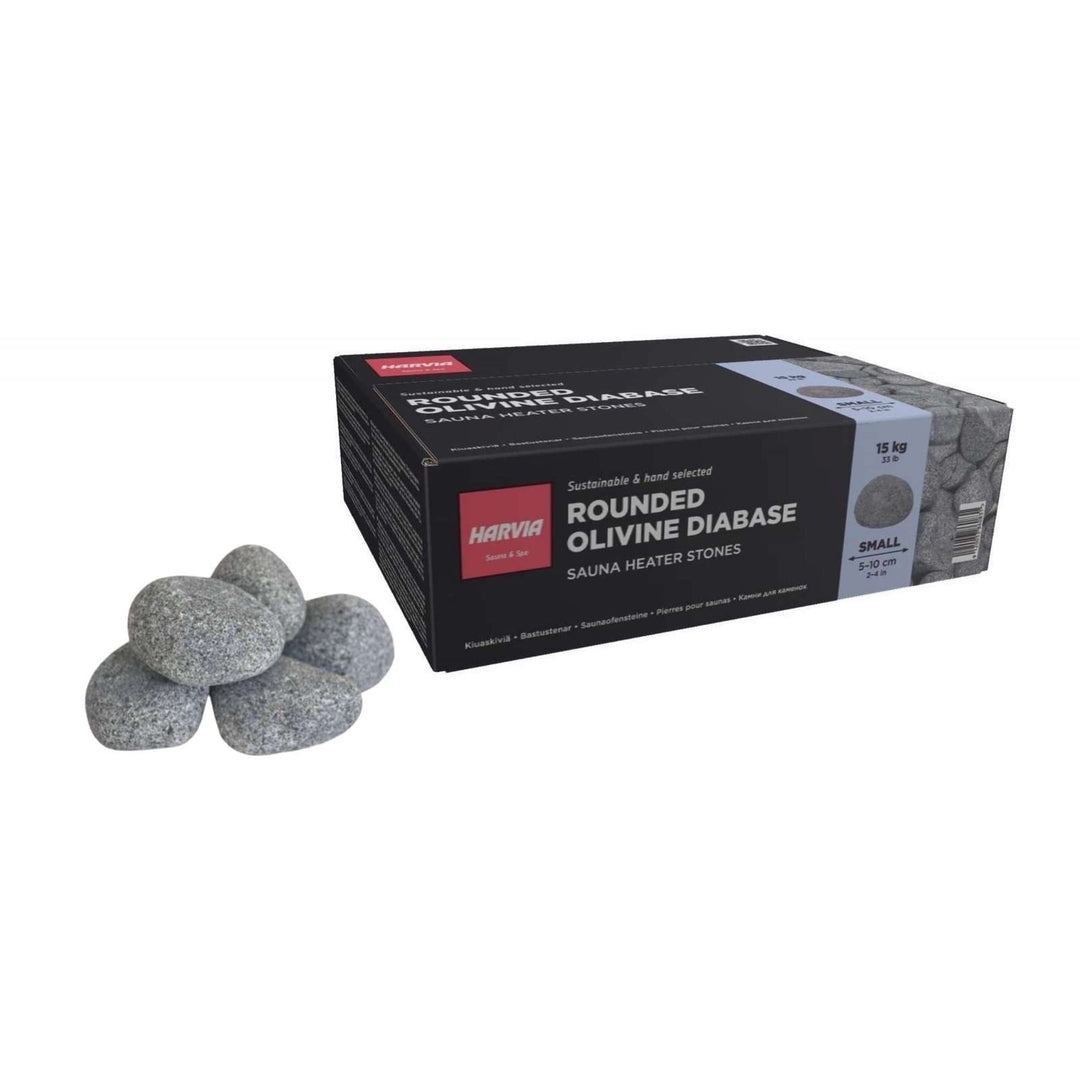 Sentiotec Saunasteine 15 kg rund für Saunaofen Finnische Saunasteine 5-10