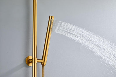 Gartendusche Aussendusche Komplettset Edelstahl | Hochwertige Outdoor Dusche für Garten | Mit Thermo