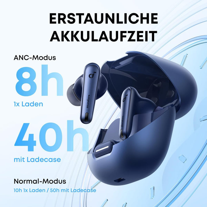 soundcore by Anker Liberty 4 NC Bluetooth-Kopfhörer mit Geräuschunterdrückung, 98,5% Noise Cancellin