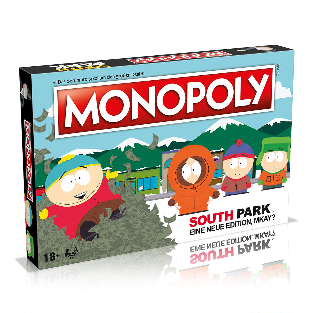 Winning Moves - Monopoly - Southpark - Gesellschaftsspiel - Alter 18+ - Deutsch, 2 Spieler
