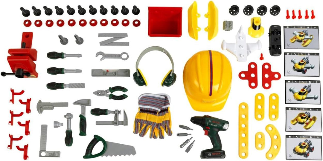 Klein 8469 Bosch - Work-Station mit Schraubfahrzeug und Heimwerkerzubehör