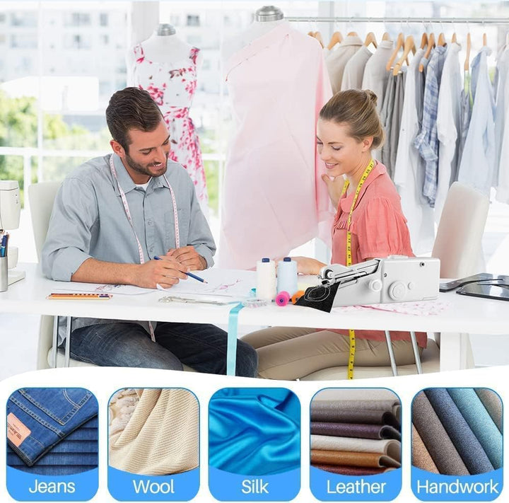 Handnähmaschine, Tragbare Mini-Nähmaschine, Kabellose Tragbare Elektrische Handnähmaschine Mit Nähzu