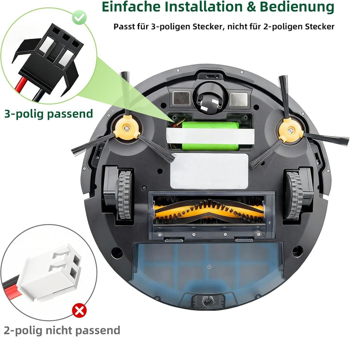 14.4V 6800mAh Akku für Eufy RoboVac G10 G20 G30 G35 G40 Hybrid, Ersatzakku für RoboVac 11 11S 11S MA