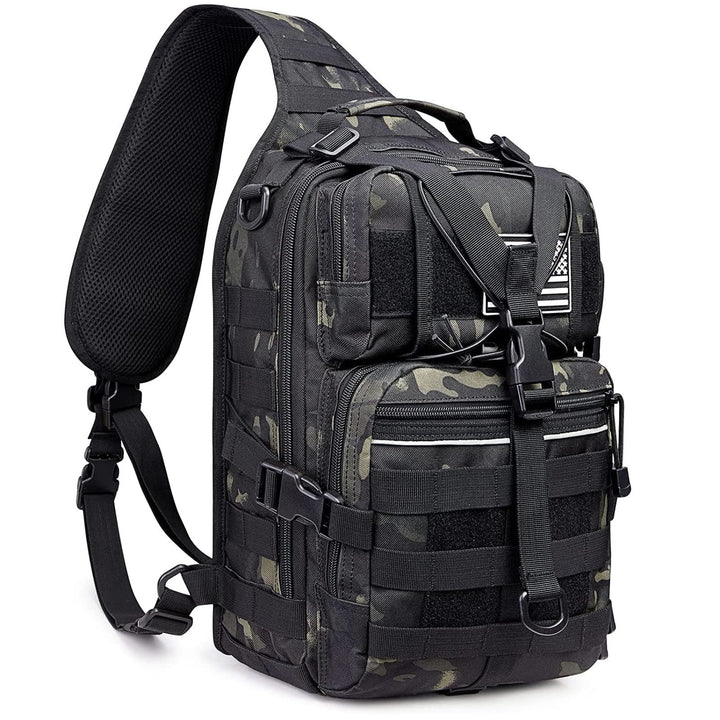 G4Free Tactical Sling Rucksack Gross Militär Schultertasche Umhängetasche für Outdoor Sport Camping