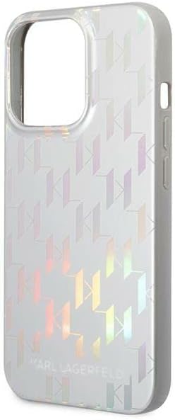 Karl Lagerfeld KLHCP14XLGMMSV3 hülle für iPhone 14 Pro Max 6,7" hardcase Silber/Silver Monogram Irid