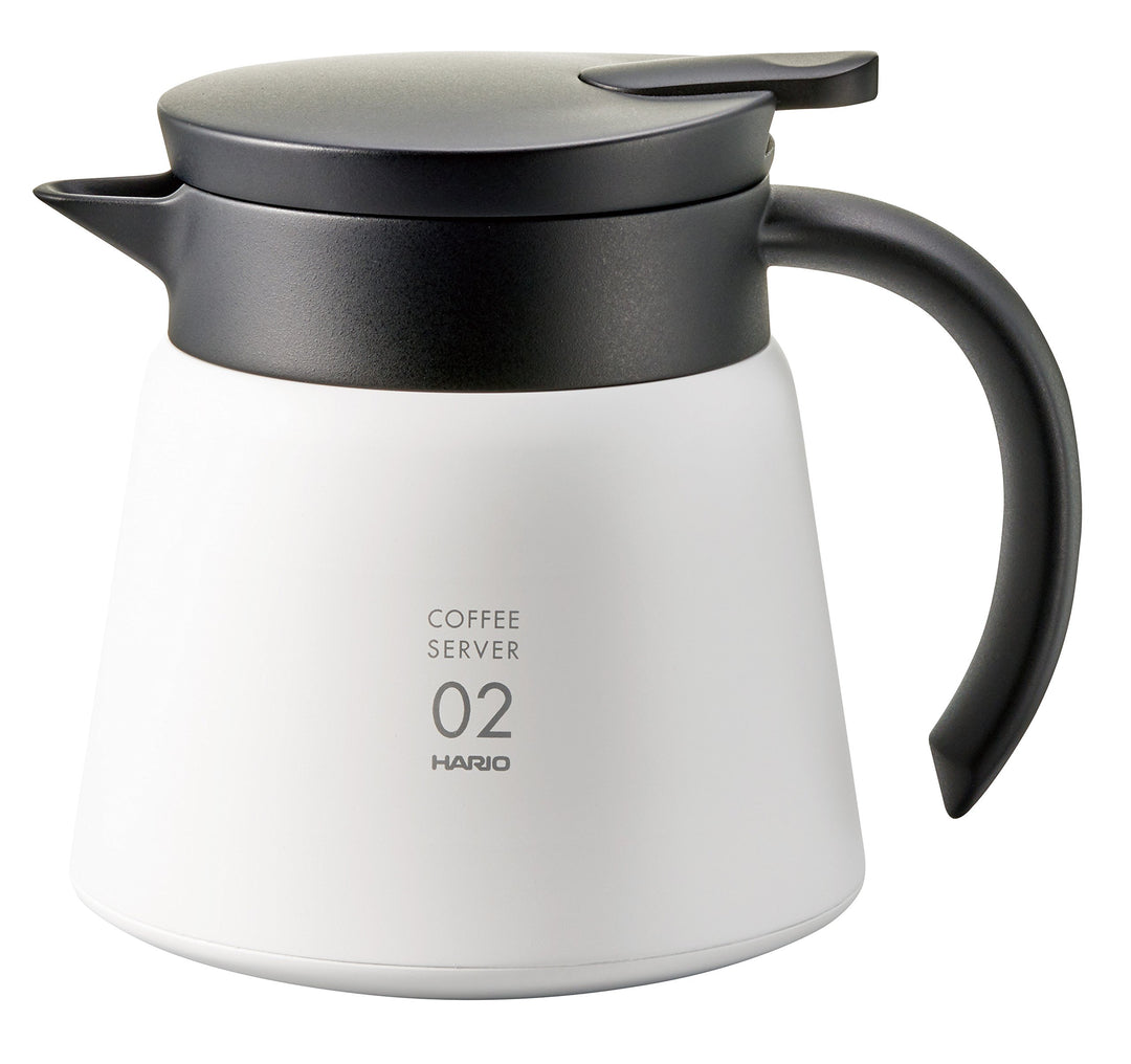 Hario VHS-60W CD-V60-02-white-550 ml Teekanne, Edelstahl/Plastik, weiss 550ml Weiss, 550ml Weiss