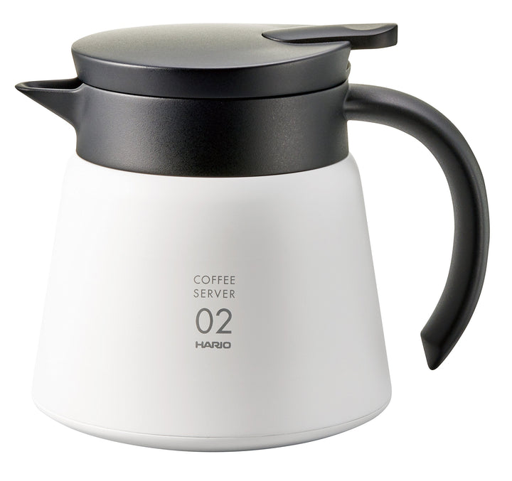 Hario VHS-60W CD-V60-02-white-550 ml Teekanne, Edelstahl/Plastik, weiss 550ml Weiss, 550ml Weiss