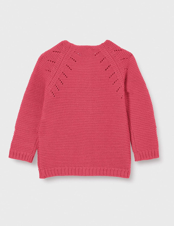 United Colors of Benetton Mädchen Maglia Coreana M/L Strickjacke 90 Fuchsia Purple 02a, 90 Fuchsia P