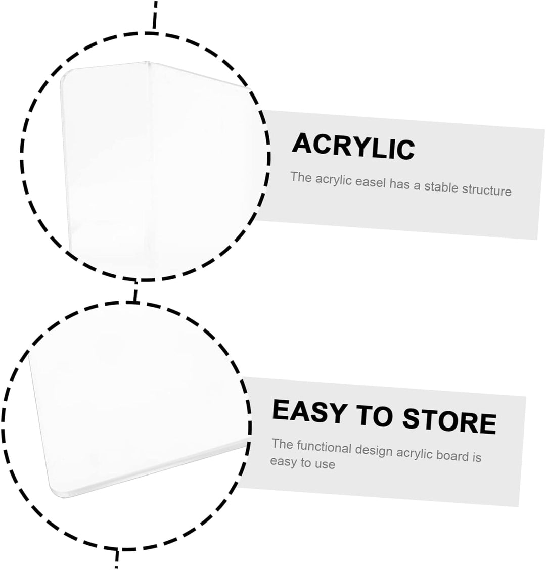 Ciieeo Acryl Schreibtafel Für Maltafel Präsentation Acryl Skizzierstaffelei Für Künstler Aufbewahrun