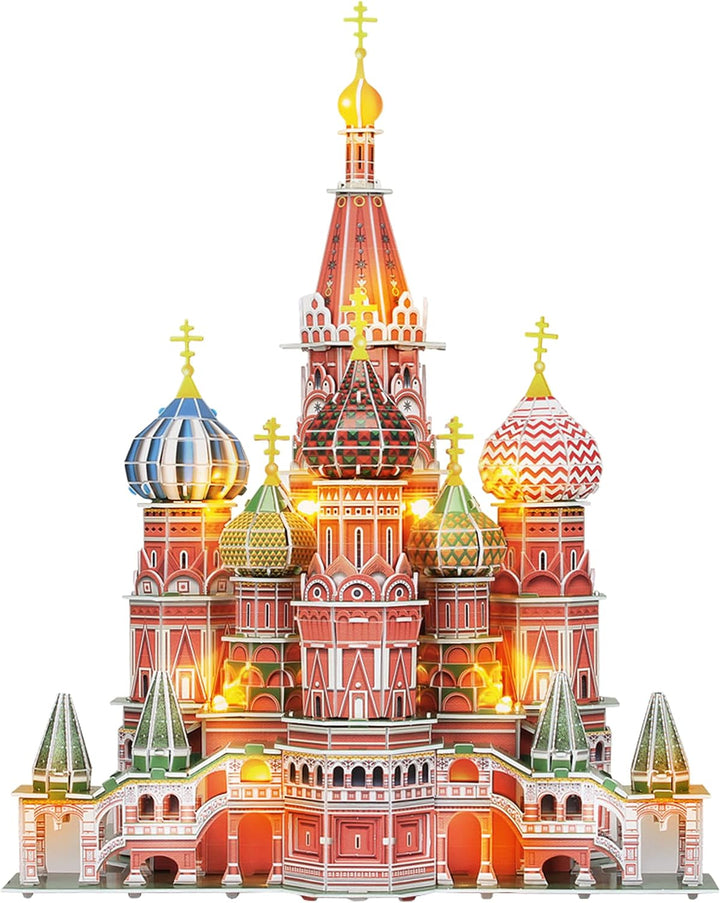 3D Puzzle - Kathedrale San Basilium Led | 3D Puzzle Kinder Und 3D Puzzle Erwachsene | Modellbausatz