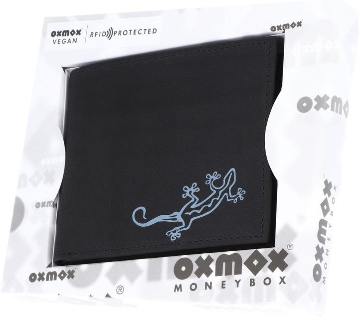 Oxmox Cryptan Querscheinbörse RFID 12 cm lizard