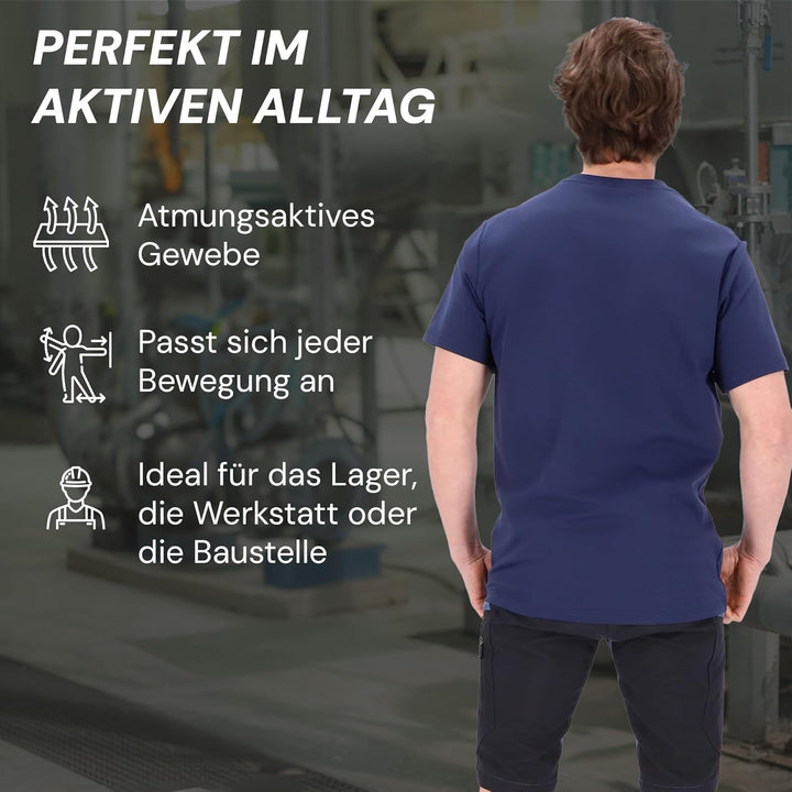 PUMA Workwear Advanced Kollektion - T-Shirts für Herren - Brusttasche und Utility Fach an der Schult