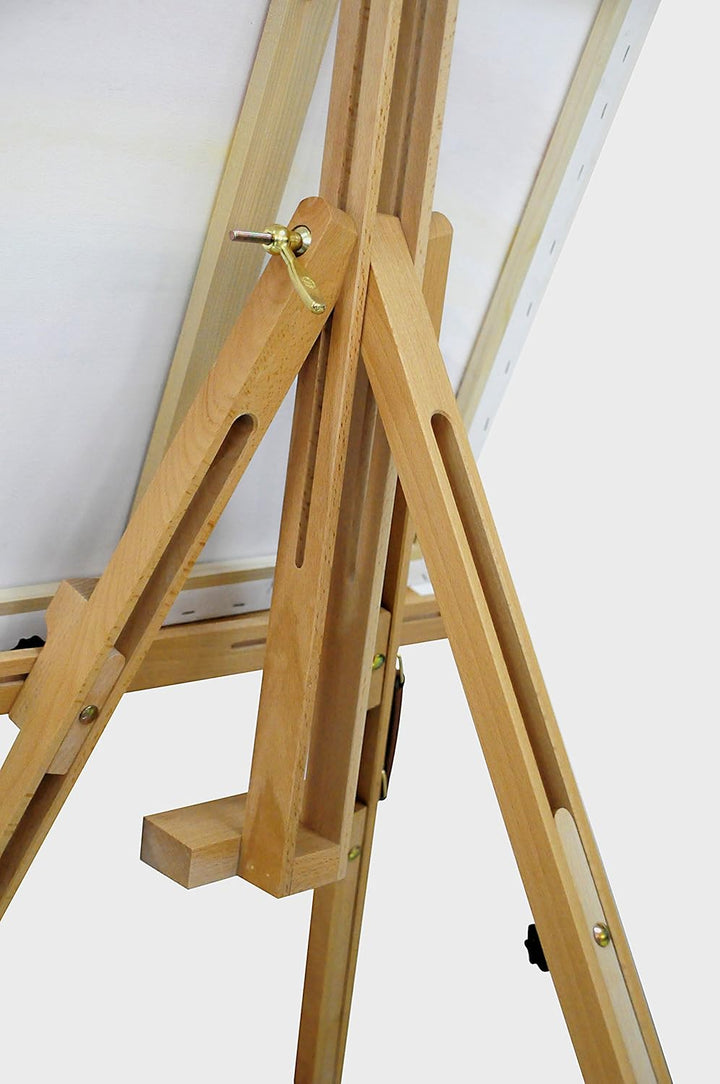 Exerz Staffelei/Tragbare Staffelei mit drei Stützen - Max. 191cm - Buchenholz