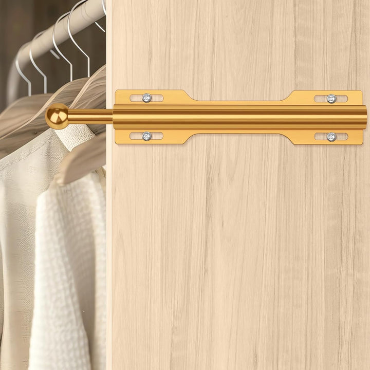 FIRJOY Valet Rod for Closet Pull Out (Gold), Gold