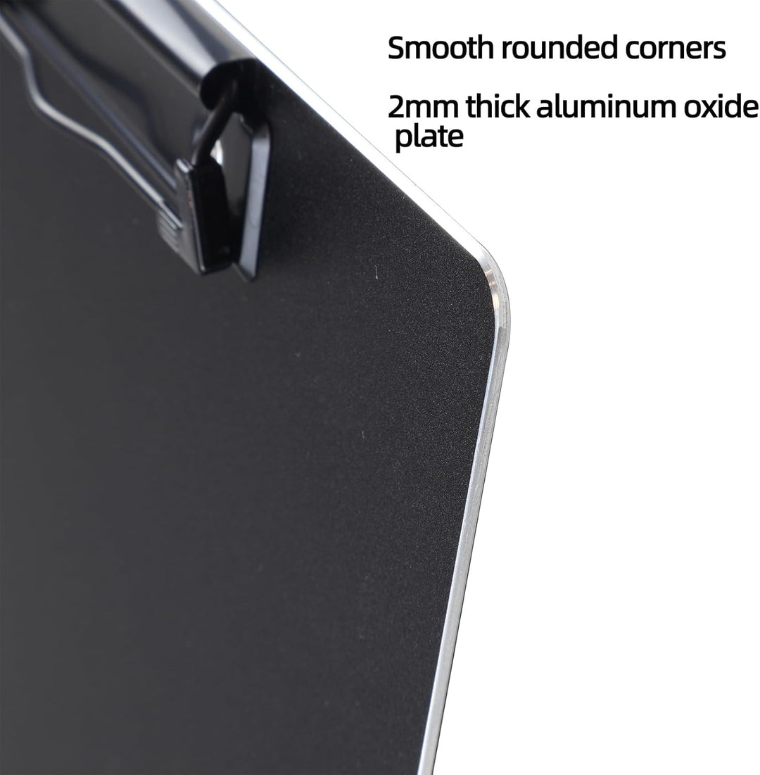 Aluminium-Klemmbrett, A4-Grösse (24,1 x 32,4 cm), zwei Clip-Klemmbretter mit 160 cm verstellbarem Sc