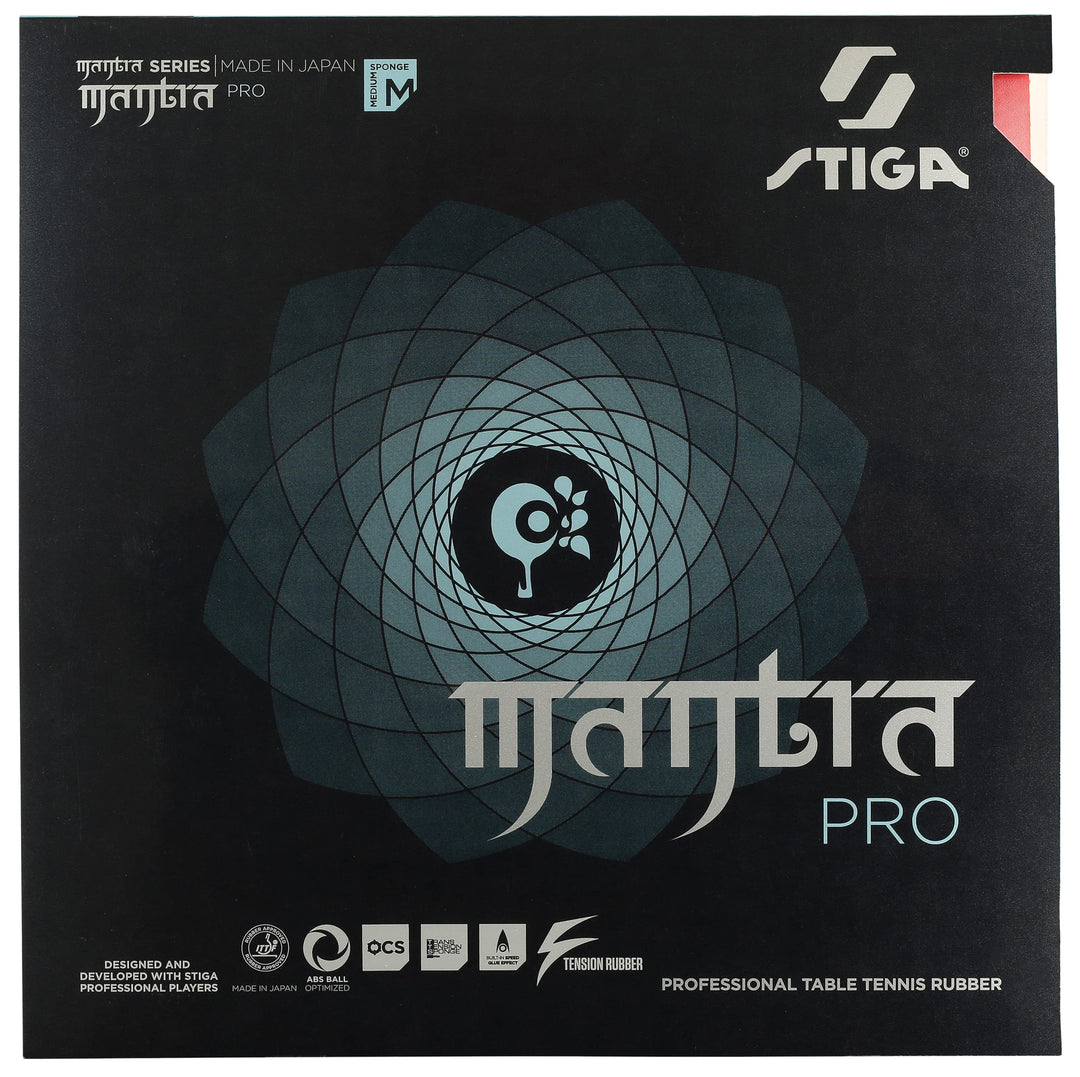 Stiga Tischtennisbelag Mantra Pro M Schwarz, Schwarz