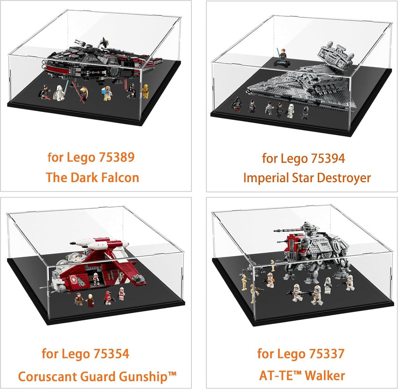 Acryl Vitrine Klar für Lego Actionfiguren Funko Pop Modell Skulptur Transparenter Plexiglas Display