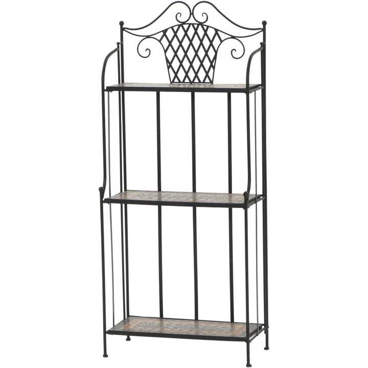 Siena Garden Regal Prato, 62x29x143cm, in schwarz matt