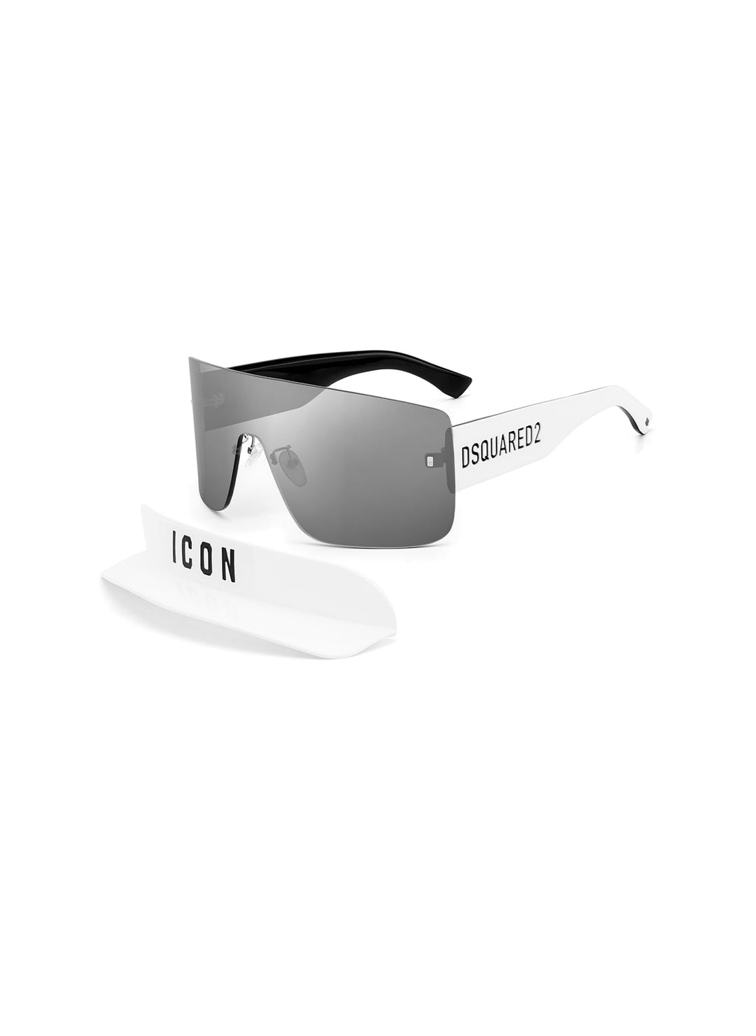 DSQUARED2 ICON Unisex Icon 0001/s Sunglasses, VK6/T4 White, 99