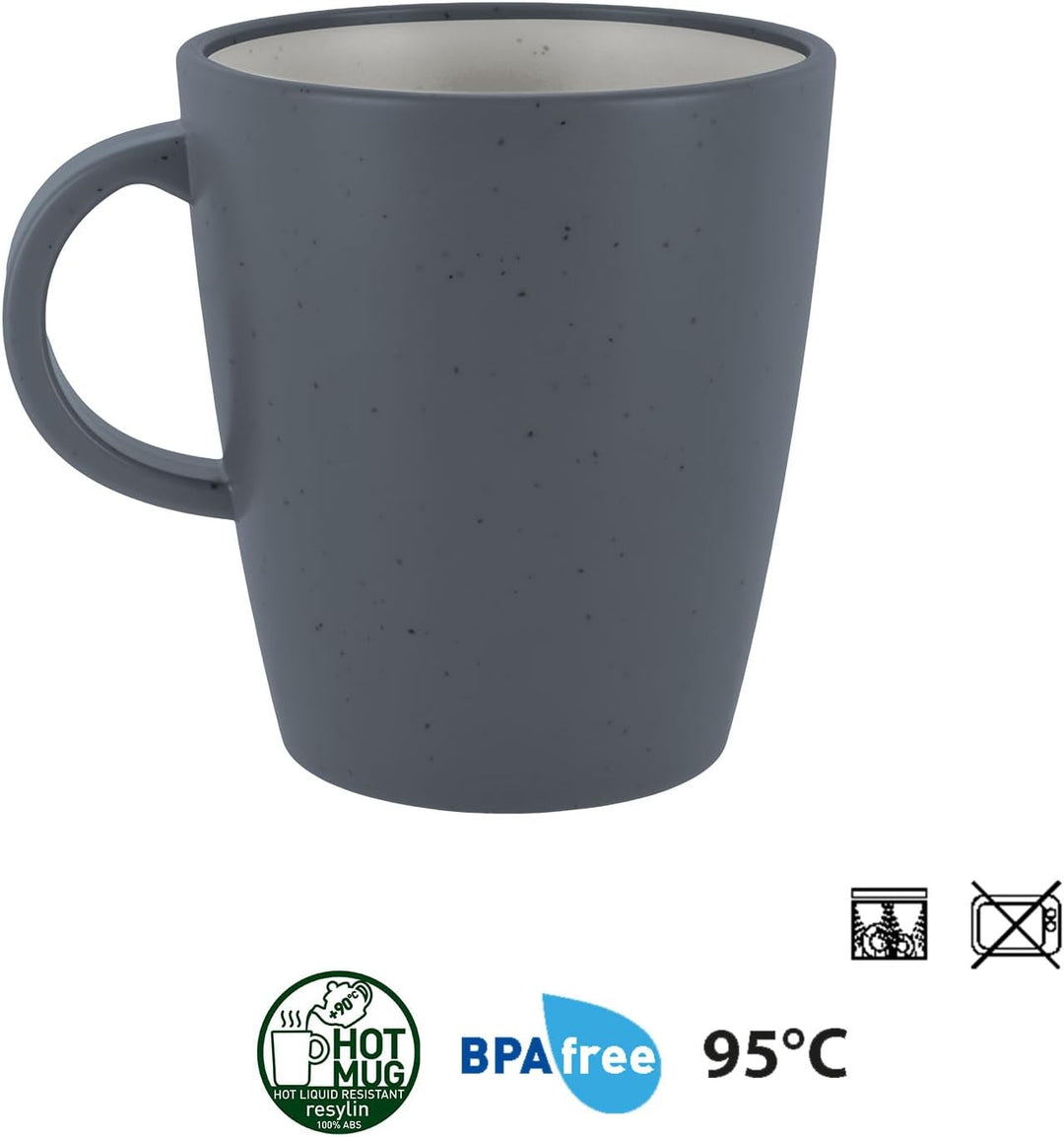 BRUNNER: Melamin Geschirr-Set Camping | 36-tlg - Teller, Becher, Besteck, Gläser für 2-4 Personen |