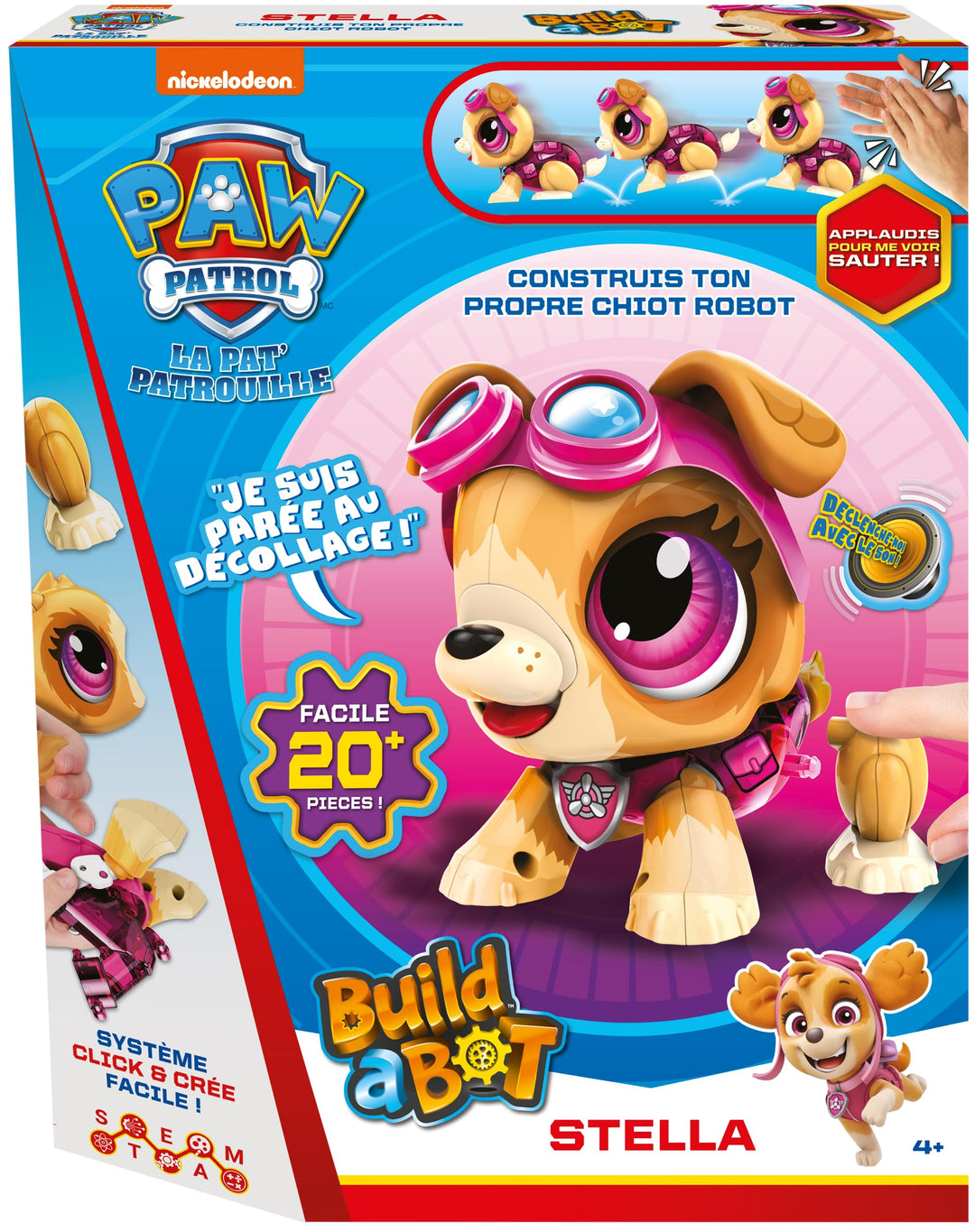Paw Patrol – Stella – Build A Bot – Bauspiel – Interaktives Spielzeug – Bauen Sie Ihren eigenen Robo