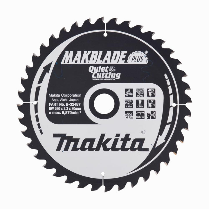 Makita Makblade Saegeblatt, 260 x 30 mm, 40Z, B-32487