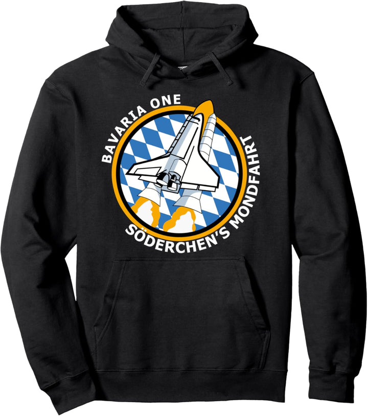 Bavaria One Söderchen's Mondfahrt I Bayern Weltraum Kanzler Pullover Hoodie