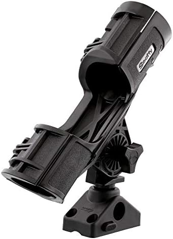 Scotty Orca Angelrutenhalter mit 241L Seitendeck-Halterung, Schwarz
