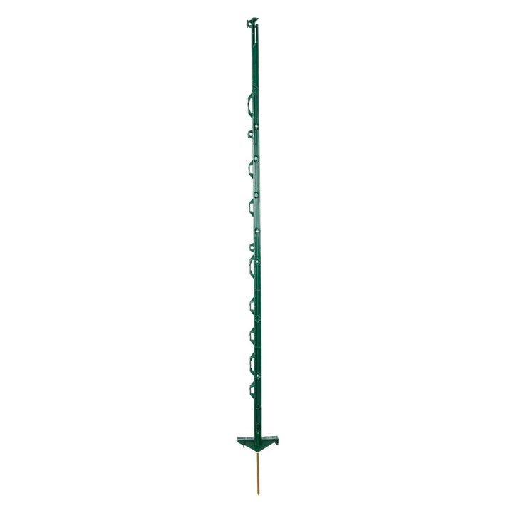 horizont Weidezaunpfähle Kunststoff 5 Stück grün, Höhe 138cm, Doppeltritt, Kunststoffpfahl mit Ösen