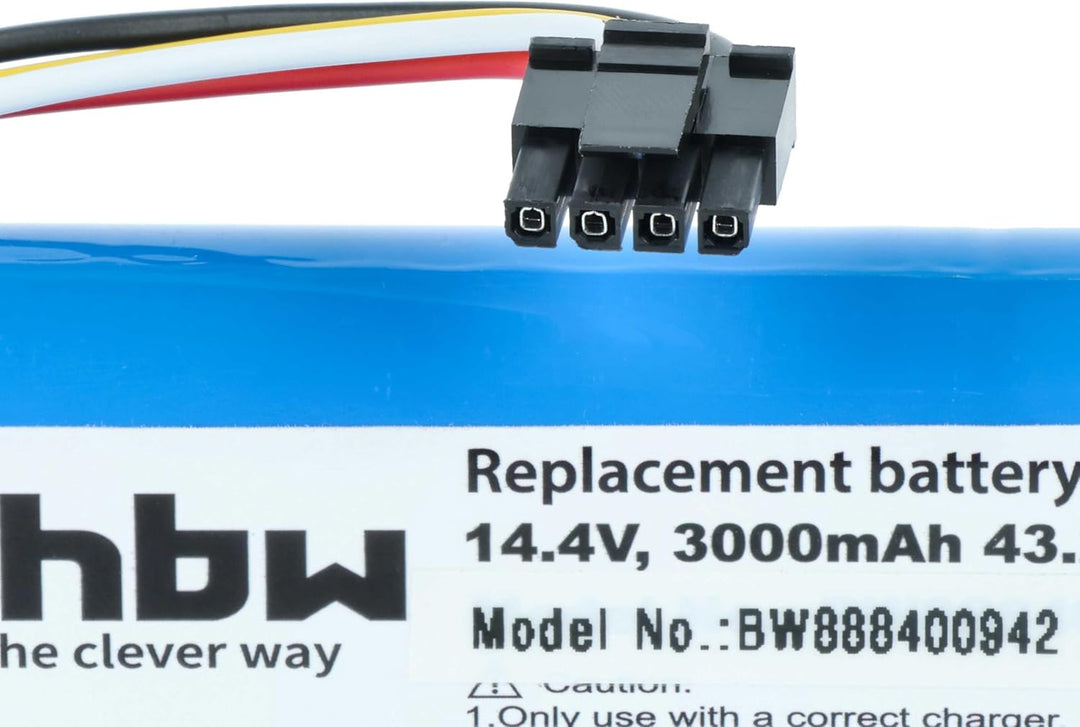 vhbw Akku kompatibel mit Xiaomi Roborock S7 MaxV Ultra, S7 MaxV S7M52-00 Saugroboter Blau (3000 mAh,