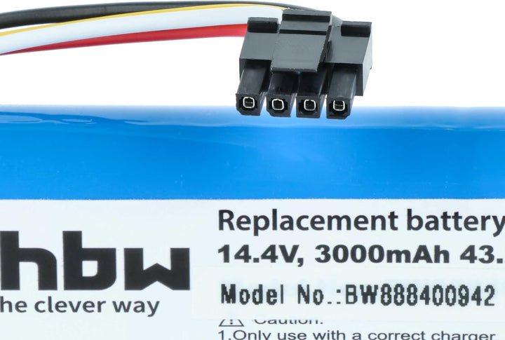 vhbw Akku kompatibel mit Xiaomi Roborock S7 MaxV Ultra, S7 MaxV S7M52-00 Saugroboter Blau (3000 mAh,