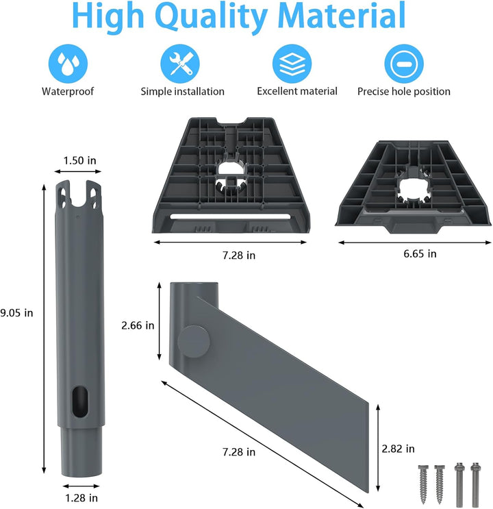 HOLACA Aufgerüstete Halterung für Starlink Gen 3/2,Starlink Mini, Verstellbare Kurze Wandhalterung S