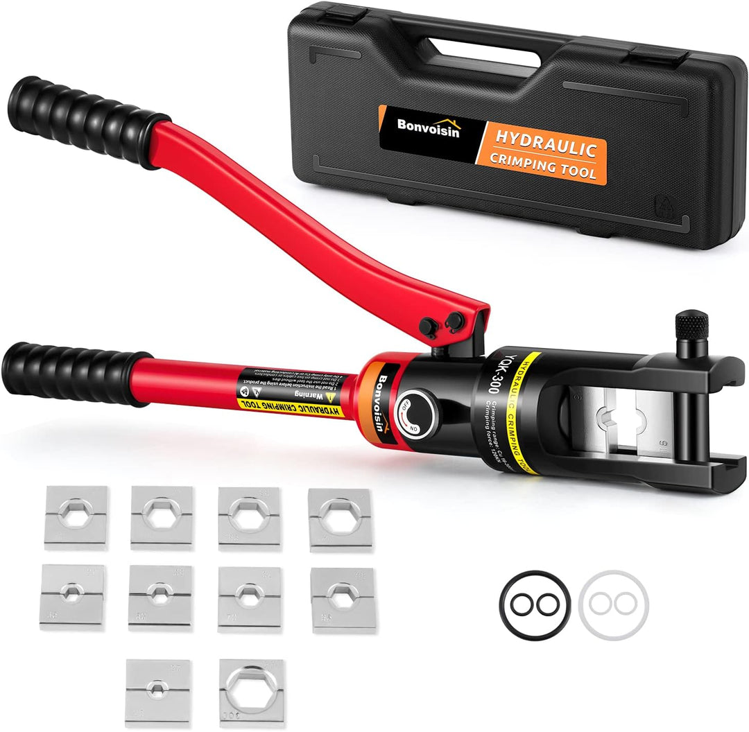 Bonvoisin Hydraulische Crimpmaschine, 16 Tonnen, 11 Formen aus 16-300 m㎡ Stahl, für Kupfer/Aluminium
