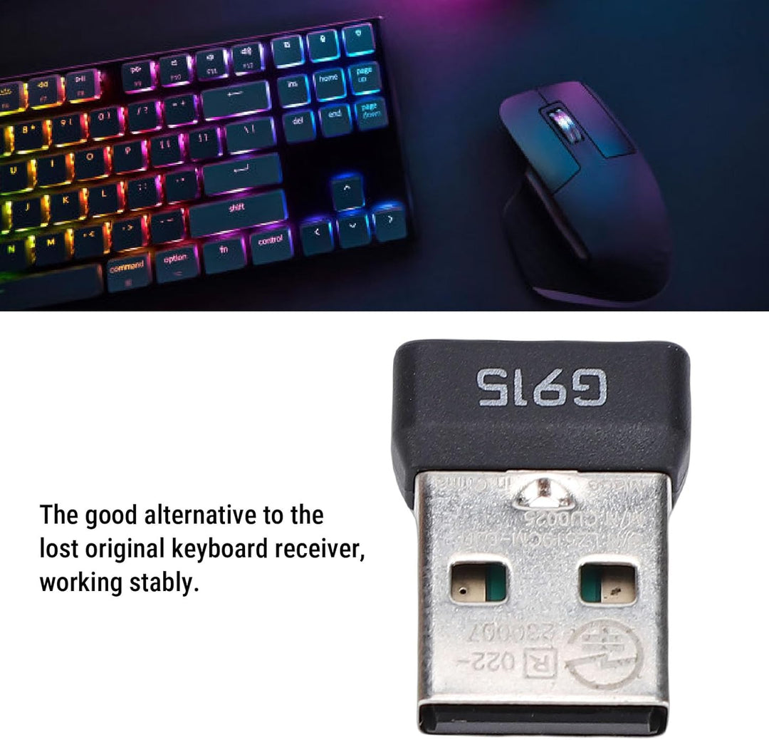 Annadue USB-Dongle-Tastatur-Empfänger-Adapter für G913 G915 G913TKL G915TKL, 2,4 G Kabellose Mechani