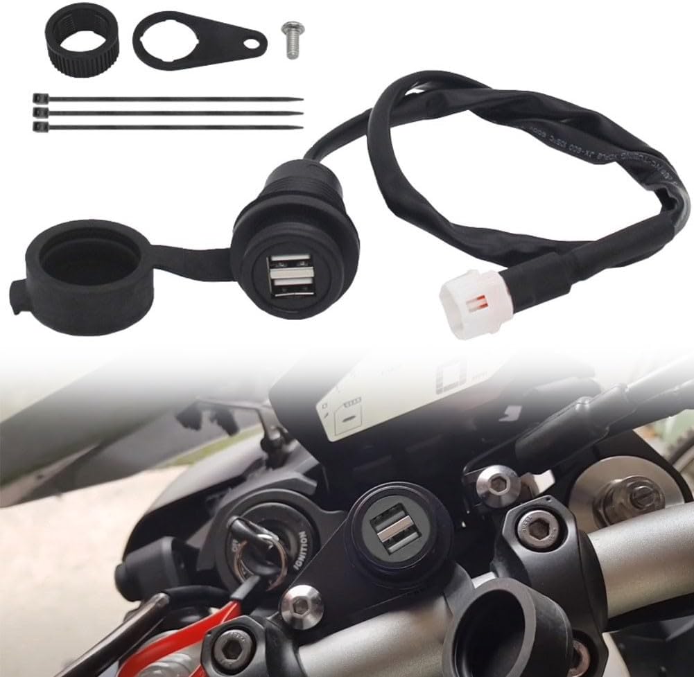 USB-C 12V Motorrad USB Ladegerät Steckdose für MT-09 (2018-2020), MT-09 (2018-2021), XSR700 (2018-20