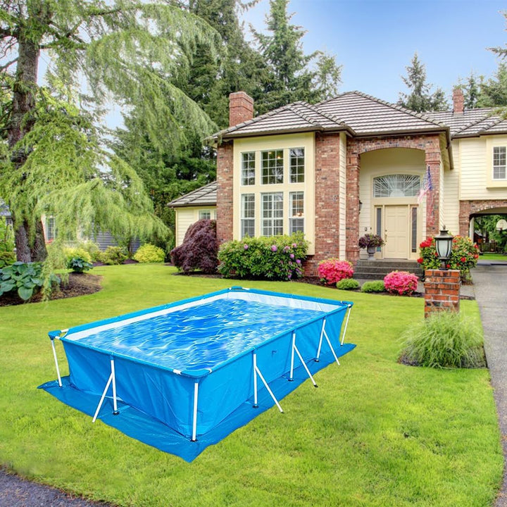 Junhui Poolunterlage Rechteckig Pool, Pool Grundtuch, Pool Schwimmbecken Matte Bodenmatte, Wasserdic