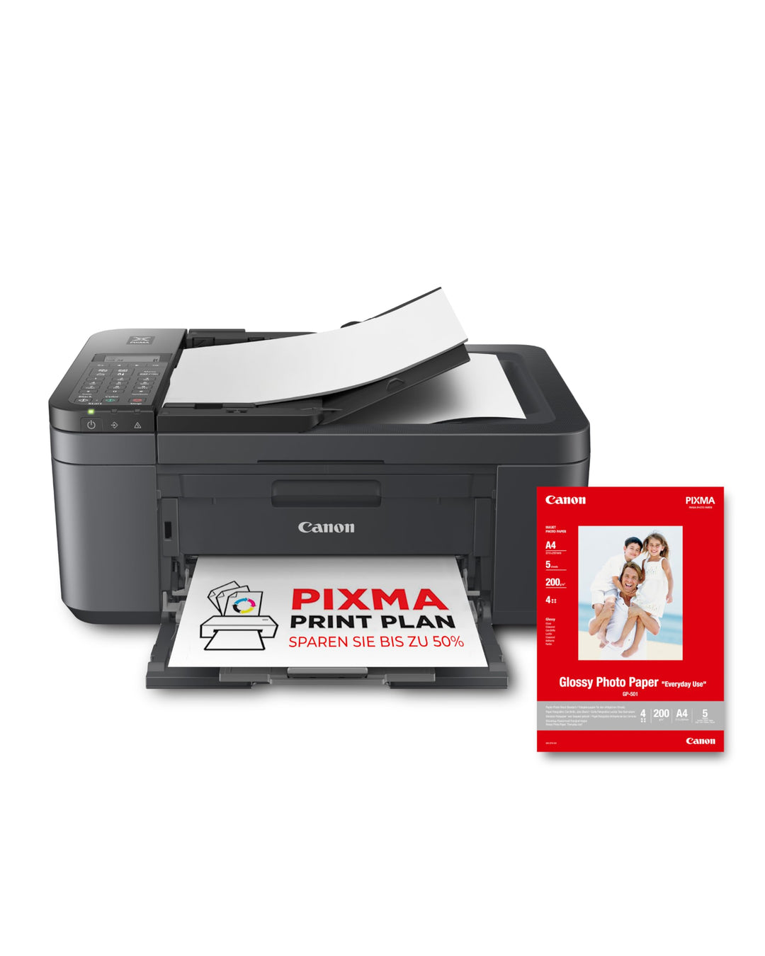 Canon PIXMA TR4755i Multifunktionsdrucker 4in1 (Tintenstrahl, Drucken, Kopieren, Scannen, Faxen, A4,