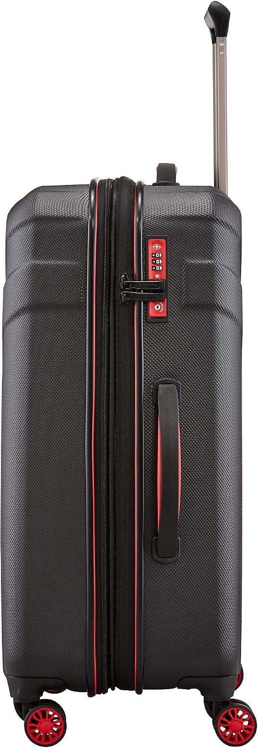Travelite Koffer Vector Grösse M, 70 cm, 79-91 Liter, mittelgross Schwarz 70 cm (Trolley M), Schwarz