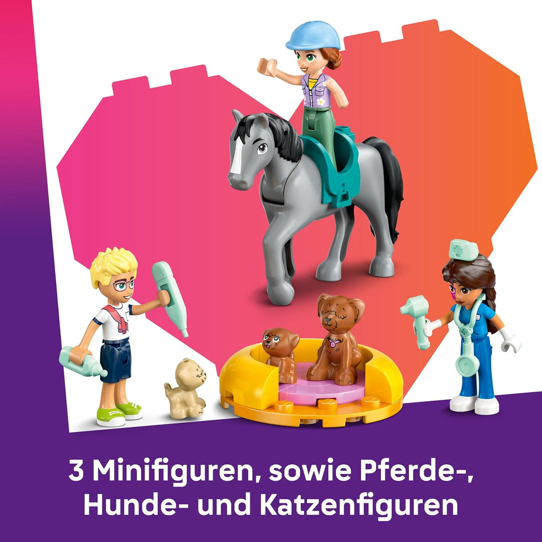 LEGO Friends Tierarztpraxis für Pferde und Haustiere, BAU- und Spielset für fantasievolle Rollenspie