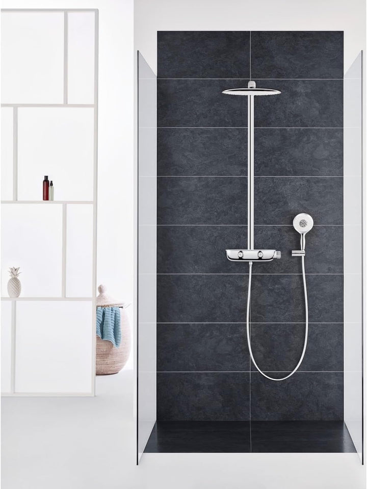 GROHE Rainshower System SmartControl Mono 360 - Duschsystem mit Thermostatbatterie (Wandmontage, int