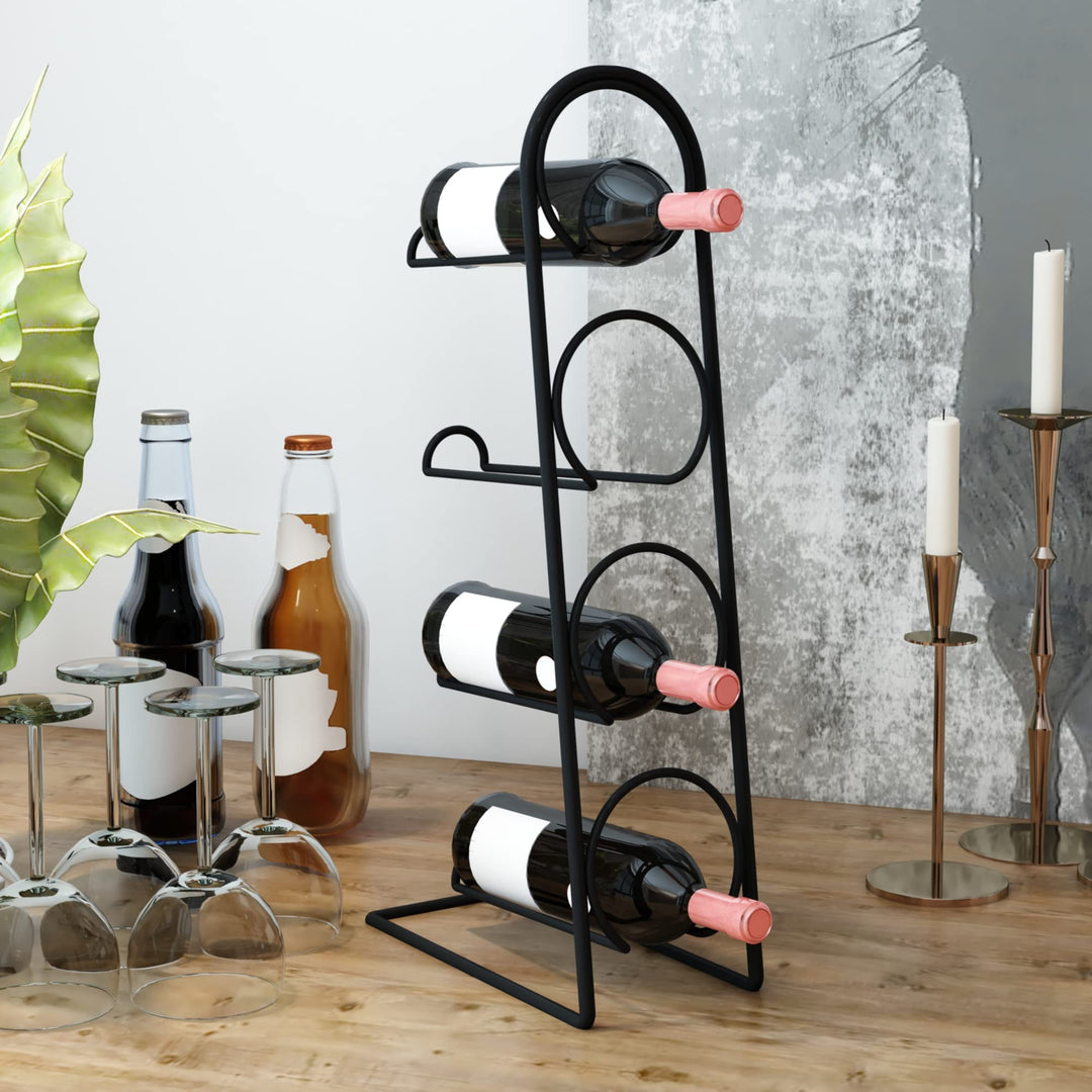 [en.casa] Weinregal Anchamps Flaschenregal 43,5 x 11,5 x 21 cm Weinschrank für 4 Flaschen Aufbewahru
