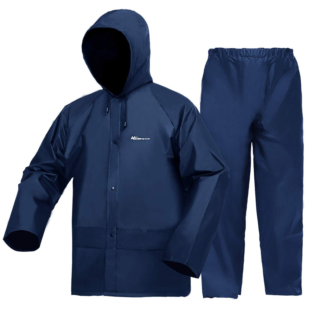 WCBDUT Arbeitskleidung Jacke und Hose Set für Herren/Damen, ultraleichter wasserdichter Regenmantel,