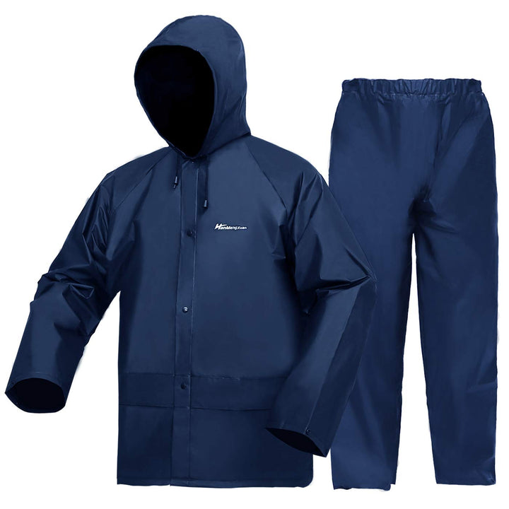 WCBDUT Arbeitskleidung Jacke und Hose Set für Herren/Damen, ultraleichter wasserdichter Regenmantel,