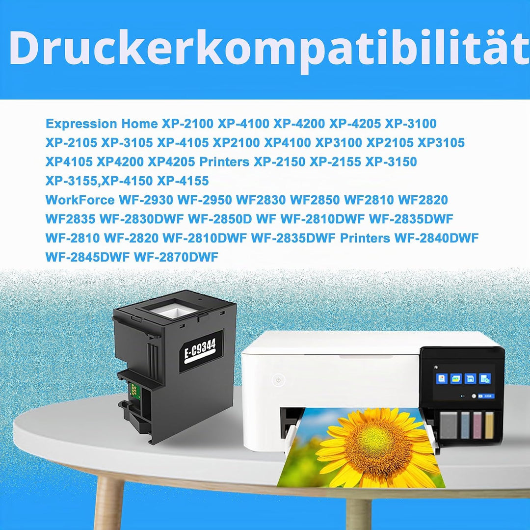 LCL C9344 C12C934461 Wartungsbox 2 Schwarz Ersatz für epson Expression Home XP-2100 XP-4100 XP-3100