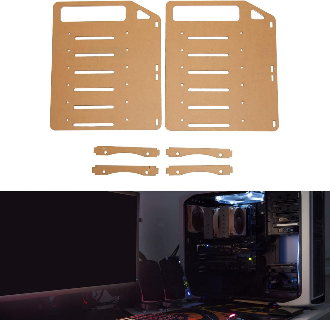 Bewinner 3,5 Zoll DIY-Festplatten Halterung, Mehrlagiges Genaues Montage Loch Acryl-Festplatten Stän