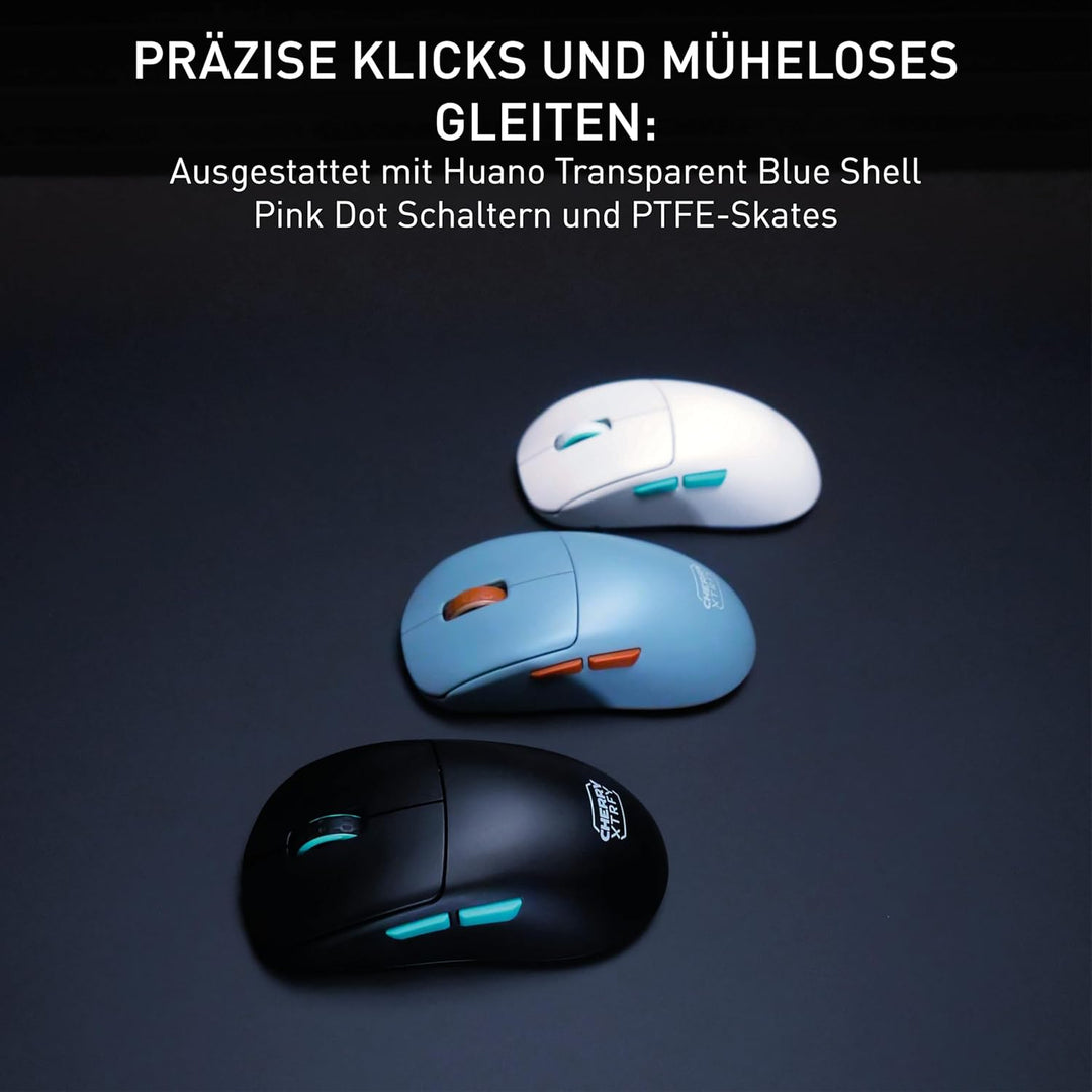 CHERRY XTRFY M68 Wireless, Ultraleichte Kabellose Gaming-Maus, 2,4 GHz Funk, Optimiert für esports,