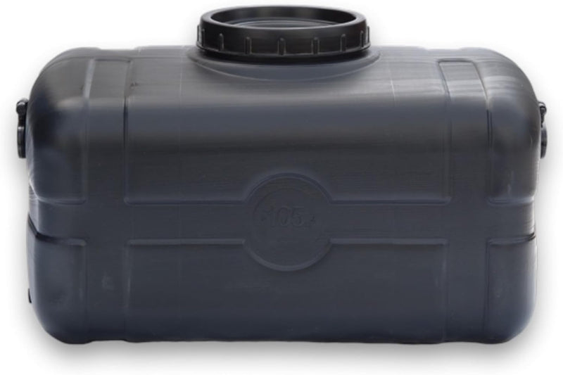Varile Nutzwassertank inkl.1/2 Zoll Anschluss, Schraubdeckel für Camping und Keller Schwarz 105 L, 1